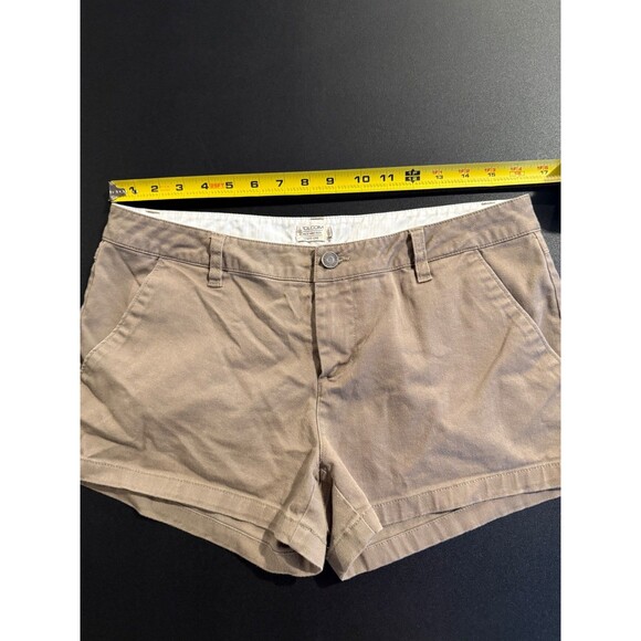 Volcom Women's Size 9 Chino Mini Shorts Khaki Beige Y2K Skater Casual - Picture 8 of 8